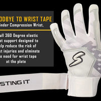 Stinger Winder Series Purple Batting Gloves - Maximum Velocity Sports