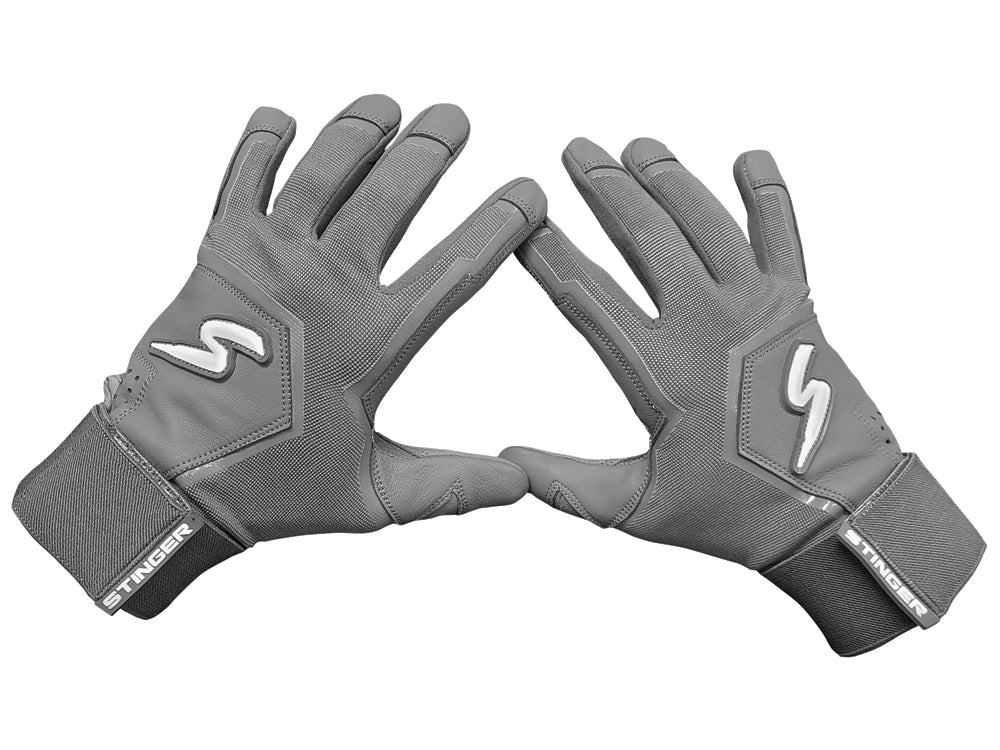 Stinger Winder Series Smoke Gray Batting Gloves - Maximum Velocity Sports