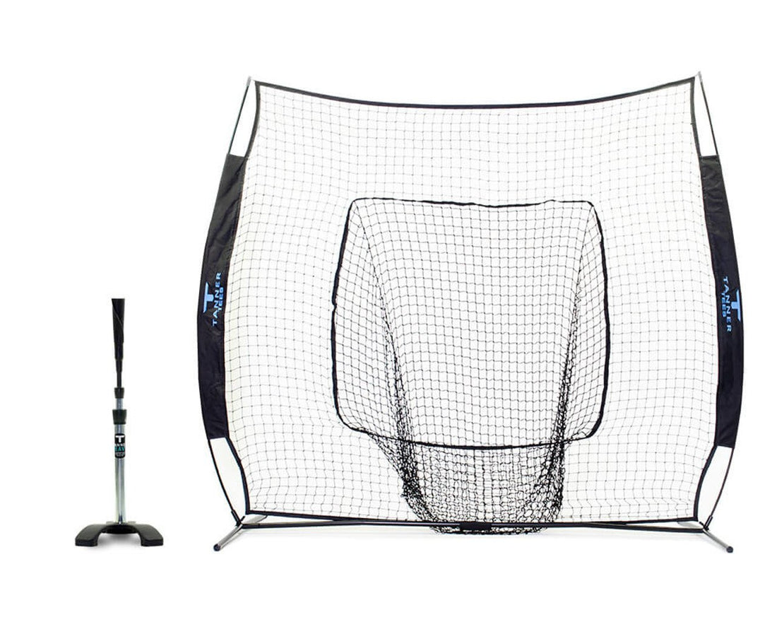 Tanner Heavy Batting Tee + Batting Net Bundle - Maximum Velocity Sports