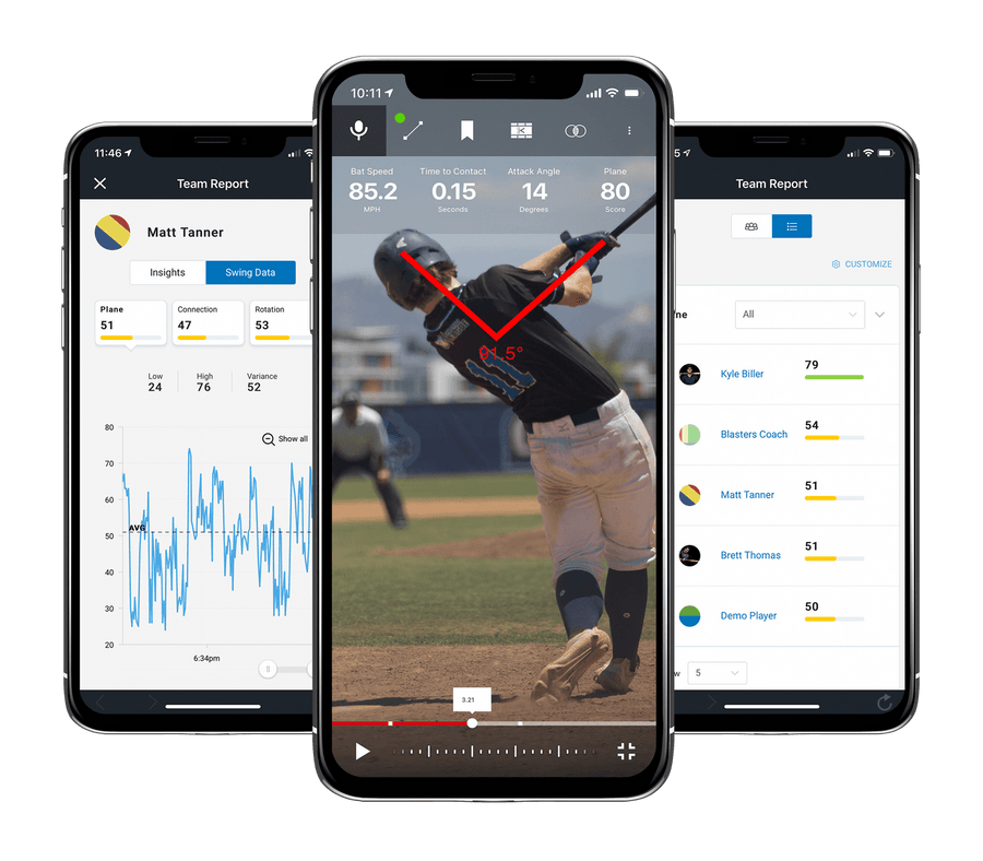 Tanner Tee and Blast Motion Bundle for Baseball or Softball - Maximum Velocity Sports
