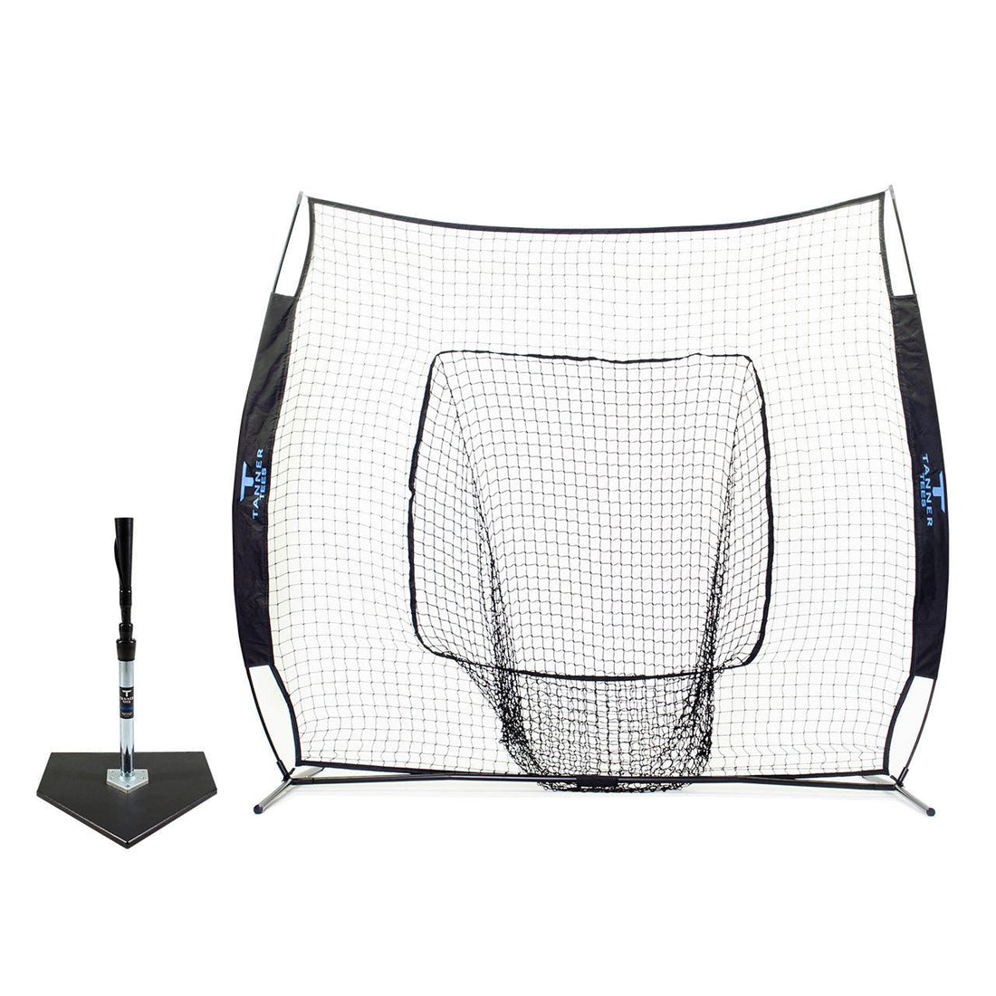 Tanner Traditional Batting Tee + Hitting Net Bundle - Maximum Velocity Sports